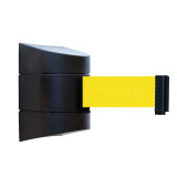 壁掛式伸縮分隔帶 牆面掛壁式警戒隔離線 工廠車間銀行商場護欄安全線 長3m黃色 11117 - 黑14.5*9.5cm