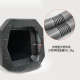 方尖反光路錐（1個裝）黃黑反光 交通安全反光路錐 原生橡膠反光路錐 安全警示路錐 11580 - 黃/黑700×360×360mm