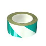 反光劃線膠帶（綠/白）75mm×22m 綠白反光膠帶 綠白反光斑馬膠帶 反光條紋膠帶 11583 - 綠/白75mm×22m