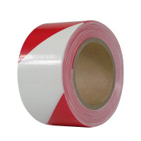 警示隔離帶（紅白條紋）一次性警戒帶 PVC警示帶 7cm×130m 11641 - 紅白37*13*3cm