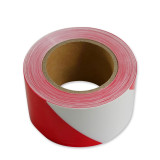 警示隔離帶（紅白條紋）一次性警戒帶 PVC警示帶 7cm×130m 11641 - 紅白37*13*3cm