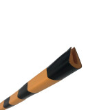 卡入型中型防撞條（黃色/黑色）防撞棉 發泡防撞條 18×32×900mm 11693 - 黃黑條紋18×32×900mm