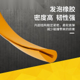 卡入型中型防撞條（黃色）抗衝擊防撞條 學校專用防撞條 18×32×2000mm 11695 - 黃色18*32*2000mm