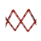 便攜式塑膠伸縮護欄 商場工廠學校交通隔離欄折疊式圍欄柵欄 11705 - 紅白相間H1050xW130+2300MM