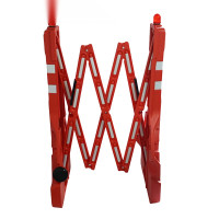 塑膠伸縮護欄（附燈）伸縮式隔離欄 伸縮圍籬 手提圍籬 11706 - 紅白相間H1050xW130+2300MM