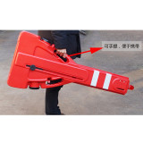 塑膠伸縮護欄（附燈）伸縮式隔離欄 伸縮圍籬 手提圍籬 11706 - 紅白相間H1050xW130+2300MM