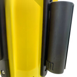 路錐伸縮隔離帶（黃色/黑色）路錐伸縮警示帶 路錐伸縮帶連接頭 11717 - 紅黑可拓展2.85m