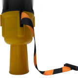 路錐伸縮隔離帶頭（9公尺）誘導柱伸縮帶頭 警示柱伸縮帶 11719 - 黃黑可拓展9m