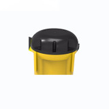 誘導柱伸縮隔離帶（帶長9公尺）黃/黑 警示柱伸縮帶頭 11721 - 黃黑可拓展9m