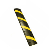 斜紋款橡膠減速帶 122*30*5cm 原生橡膠減速帶 條紋反光減速帶 黃黑反光減速路拱 11724 - 黃黑相間122x30x5cm