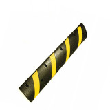 斜紋款橡膠減速帶 122*30*5cm 原生橡膠減速帶 條紋反光減速帶 黃黑反光減速路拱 11724 - 黃黑相間122x30x5cm