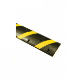 斜紋款橡膠減速帶 122*30*5cm 原生橡膠減速帶 條紋反光減速帶 黃黑反光減速路拱 11724 - 黃黑相間122x30x5cm