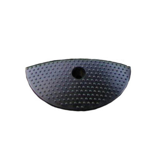 斜紋款橡膠減速帶配套端頭（2個裝）15*30*5cm 減速帶配套端頭 減速路拱端頭 減速墊端頭 11725 - 黃黑相間15x30x5CM