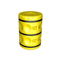 立柱防撞緩衝包圍 彈性吸能防撞器 防撞緩衝立柱防撞器 11733 - 黃色H900xφ350mm