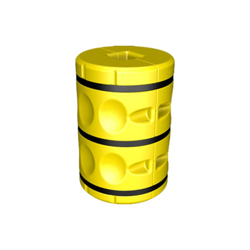 立柱防撞緩衝包圍 彈性吸能防撞器 防撞緩衝立柱防撞器 11733 - 黃色H900xφ350mm