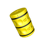 立柱防撞緩衝包圍 彈性吸能防撞器 防撞緩衝立柱防撞器 11733 - 黃色H900xφ350mm