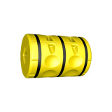 立柱防撞緩衝包圍 彈性吸能防撞器 防撞緩衝立柱防撞器 11733 - 黃色H900xφ350mm