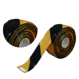 重型式劃線膠帶（黃色/黑色）條紋警示膠帶 耐磨標示膠帶5cm×30m 11754 - 黃/黑50mm×30m