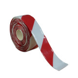 重型式劃線膠帶（紅色/白色）5S定位警示膠帶 PVC貼地膠帶5cm×30m 11755 - 紅/白50mm×30m