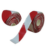 重型式劃線膠帶（紅色/白色）5S定位警示膠帶 PVC貼地膠帶5cm×30m 11755 - 紅/白50mm×30m