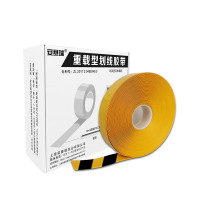 重型式劃線膠帶（黃/黑）耐磨標線膠帶 PVC警示膠帶10cm×30m 11757 - 黃/黑100mm×30m
