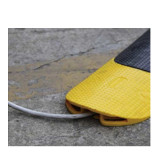 可變形線保護帶 線保護板 線保護墊 線材保護槽板 11882 - 黃黑條紋1000x80x15mm