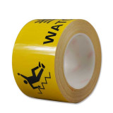 標示膠帶 小心階梯 警示安全標示帶 工廠車間帶圖文耐磨地面膠帶 寬7.5cm長22m 11979 - 黃底黑字75mm×22m