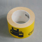 標誌膠帶（化學品儲存區）安全標示膠帶 警示圖案膠帶7.5cm×22m 11986 - 黃色75mm×22m