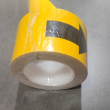 標識膠帶 黃黑箭頭 方向指引導引帶 工廠車間地面安全警示貼 寬7.5cm長22m 11991 - 黃色75mm×22m