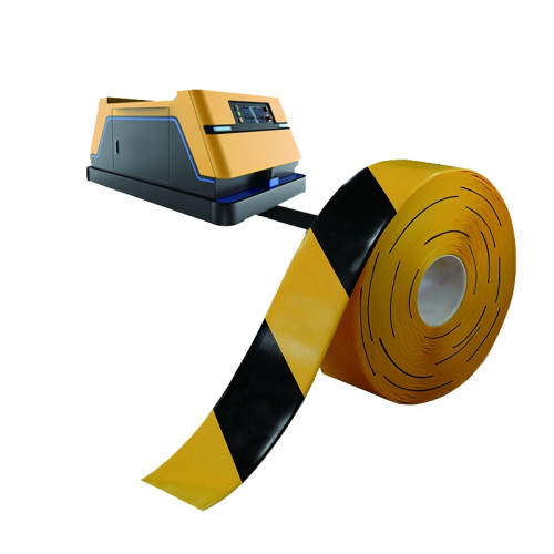 AGV磁條保護膠帶 抗碾壓無人車機器人軌道導航保護帶 寬5cm長30m黃黑 12013 - 黃/黑50mm×30m