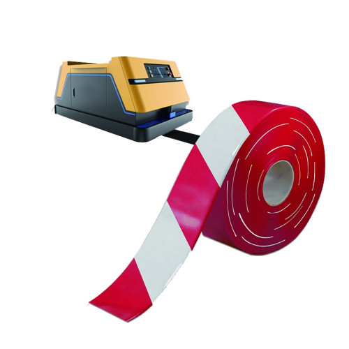 AGV磁條保護膠帶 抗碾壓無人車機器人軌道導航保護帶 寬5cm長30m紅白 12014 - 紅/白50mm×30m