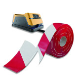 AGV磁條保護膠帶 抗碾壓無人車機器人軌道導航保護帶 寬5cm長30m紅白 12014 - 紅/白50mm×30m