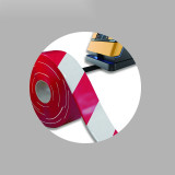 AGV磁條保護膠帶 抗碾壓無人車機器人軌道導航保護帶 寬5cm長30m紅白 12014 - 紅/白50mm×30m
