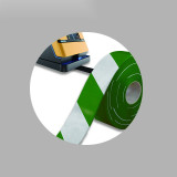 AGV磁條保護膠帶 抗碾壓無人車機器人軌道導航保護帶 寬5cm長30m綠白 12015 - 綠/白50mm×30m