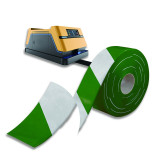 AGV磁條保護膠帶 抗碾壓無人車機器人軌道導航保護帶 寬5cm長30m綠白 12015 - 綠/白50mm×30m