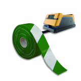 AGV磁條保護膠帶 抗碾壓無人車機器人軌道導航保護帶 寬5cm長30m綠白 12015 - 綠/白50mm×30m