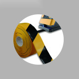 AGV磁條保護膠帶 抗碾壓無人車機器人軌道導航保護帶 寬10cm長30m黃黑 12016 - 黃/黑100mm×30m