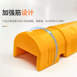 彈性吸能貨架防撞器 鋼製貨架防撞緩衝護腳 護角 12032 - 黃色L55cm