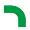 轉角地貼（10片裝）綠色 地面方向指引標識 拐彎地貼標識 300×300×100mm 11917 - 綠色300×300×100mm