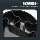 組合式貨架防撞器（黑色）卡入式貨架防撞塊 彈性吸能貨架防撞 11890 - 黑色H133mm