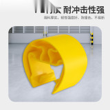 組合式貨架防撞器 卡入式貨架防撞塊 彈性吸能防撞緩衝器 11891 - 黑色H133mm