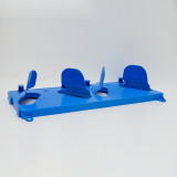 安全帽放置架 安全帽擺放架收納架收納架 雙帽藍色 寬240mm長550mm 12048 - 藍色240×550mm