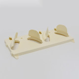 安全帽放置架（雙帽）安全帽收納 擺放 存放 12050 - 乳白色240×550mm