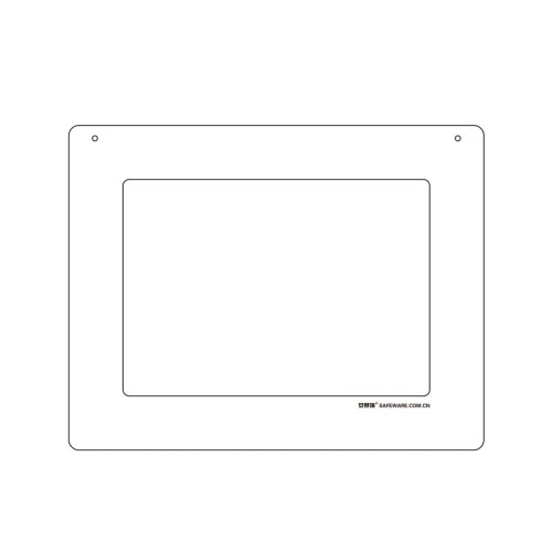 懸掛式區域識別框（白-A4）區域標誌標誌 銘牌12062 - 白色398*312mm