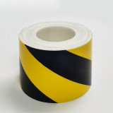 防撞緩衝警告膠帶 緩衝防撞膠帶捲 膠條黃黑 緩衝膠帶 12067 - 黃黑相間120毫米 x 3米
