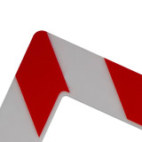 庫位標記地貼（A3）5S管理標識 區域標記地貼 398×522mm 12130 - 紅白條紋398*522mm