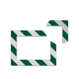 庫位標記地貼（A5）工位標記地貼 物料擺放區域標識 226×288mm 12135 - 綠白條紋226*288mm