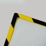 A4磁性警告文件框 磁吸式文件標識框文件插槽 12144 - 黃黑334*248mm