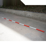 車輛限高桿（紅白反光）φ32mm×3m 金屬限高桿 防撞警示限高桿 防撞限高桿 12191 - 紅白Φ32mm×3m