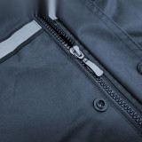 分離式雨衣雨褲套裝 電動車騎乘前後反光男女款 保全交通執勤雨具藏青4XL 12325 - 藏青色XXXXL